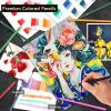 imageKALOUR 180 Colored Pencil for Artists  Rich Pigment Soft Core  OilBased  Ideal for Coloring Drawing Sketching Shading Blending  Vibrant ColorTin CaseMulticolor