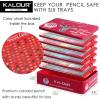 imageKALOUR 180 Colored Pencil for Artists  Rich Pigment Soft Core  OilBased  Ideal for Coloring Drawing Sketching Shading Blending  Vibrant ColorTin CaseRed