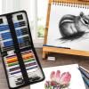 imageKALOUR Sketching Coloring Art Set  38 Pieces Drawing Kit with Sketch PencilsColored PencilsCharcoalMarkerEraser Portable Zippered Travel Case  Art Supplies for Artists Beginners Adults Kids