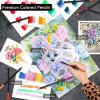 imageKalour 96 Pack Drawing Set Sketching Kitinclude 72 Colored Pencils and 24 Sketch Kit with Sketch Book and Coloring BookArt Supplies for Sketching and ColoringIdeal for BeginnerArtists and Adults