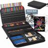 imageKalour 96 Pack Drawing Set Sketching Kitinclude 72 Colored Pencils and 24 Sketch Kit with Sketch Book and Coloring BookArt Supplies for Sketching and ColoringIdeal for BeginnerArtists and Adults