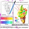 imageKALOUR 132 Colored Pencils Setwith Adult Coloring Book and Sketch BookArtists Colorless BlenderZipper Travel CaseSoft CoreIdeal for Drawing Sketching ShadingArt Supplies for Beginners Kids