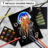 imageKALOUR Premium Colored PencilsSet of 72 ColorsArtists Soft Core with Vibrant Colorwith Zipper Slot Pencil CaseIdeal for Drawing Sketching ShadingColoring Pencils for Adults Beginners BlueBlue