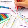 imageKALOUR Professional Colored PencilsSet of 120 ColorsArtists Soft Core with Vibrant ColorIdeal for Drawing Sketching ShadingColoring Pencils for Adults Artists Beginners1 Count Pack of 240