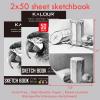 imageKALOUR 52Pack Sketch Drawing Pencils Kit with Two SketchbookTin BoxInclude GraphiteCharcoal and Artists ToolsPro Art Drawing Supplies for Adults Beginner Kids