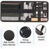 imageKALOUR 54Pack Sketch Drawing Pencils Kit with SketchbookInclude GraphiteCharcoal Pencils and Artists ToolsPro Art Drawing Supplies for Adults Kids Beginnersideal for Sketching Shading
