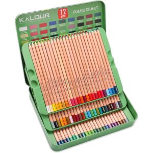 image:imageKALOUR Pro Pastel Chalk Colored PencilsSet of 72 ColorsColor Charcoal Pencils for Drawing Sketching Coloring ShadingArt Supplies for Adults Artists