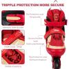 imageAdjustable Inline Skates for Kids and Adults with Full Light Up Wheels  Outdoor Roller Blades Roller Skates for Girls and Boys Men and Adult Women