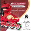 imageAdjustable Inline Skates for Kids and Adults with Full Light Up Wheels  Outdoor Roller Blades Roller Skates for Girls and Boys Men and Adult Women