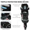 imageAdjustable Kids Inline Skates for Boys Girls with Full Light Up Wheels  Roller Skates for Kids Ages 612 Toddler Ages 35 Youth Women Beginners Outdoor IndoorBlack2