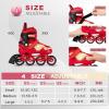 imageAdjustable Kids Inline Skates for Boys Girls with Full Light Up Wheels  Roller Skates for Kids Ages 612 Toddler Ages 35 Youth Women Beginners Outdoor IndoorRed