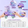 imageAdjustable Kids Roller Skates for Girls Boys with Light Up Wheels Skates for Kids Ages 612 Toddler 35 Youth and Women Beginners Indoor and OutdoorPurple