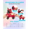 imageAdjustable Kids Roller Skates for Girls Boys with Light Up Wheels Skates for Kids Ages 612 Toddler 35 Youth and Women Beginners Indoor and OutdoorRed