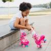 imageAdjustable Kids Roller Skates for Girls Boys with Light Up Wheels Skates for Kids Ages 612 Toddler 35 Youth and Women Beginners Indoor and OutdoorRose Red  Pink
