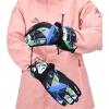 imageSki Gloves Waterproof Snow Gloves 30 Winter Gloves for Cold Weather Warm Snowboarding Gloves  for Men Women Kids Boys and GirlsBlackBlue