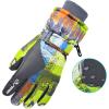 imageSki Gloves Waterproof Snow Gloves 30 Winter Gloves for Cold Weather Warm Snowboarding Gloves  for Men Women Kids Boys and GirlsKids Grey