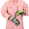 imageSki Gloves Waterproof Snow Gloves 30 Winter Gloves for Cold Weather Warm Snowboarding Gloves  for Men Women Kids Boys and GirlsKids Grey