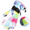 imageSki Gloves Waterproof Snow Gloves 30 Winter Gloves for Cold Weather Warm Snowboarding Gloves  for Men Women Kids Boys and GirlsWhiteRose