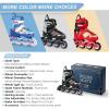 imageRoller Skates for Girls and Adjustable Inline Skates for Kids and Adults with Full Light Up Wheels  Outdoor Roller Blades Roller Skates for Girls and Boys Men and Adult Women