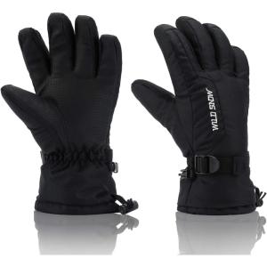 imageSki Gloves 100 Waterproof Warm Snow Gloves for Mens Womens and Kids