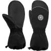 imageKids Mittens  Waterproof Warm Winter Gloves for Boys and Girls Thermal Insulated for Snow Play ampamp Cold WeatherBlack