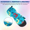 imageKids Mittens  Waterproof Warm Winter Gloves for Boys and Girls Thermal Insulated for Snow Play ampamp Cold WeatherGreen Dinosaur