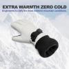 imageSki Gloves for Men Women Kids  Waterproof Touchscreen Snow Winter Gloves with Thermal Insulated Warm for Skiing Snowboarding and Cold WeatherWhite