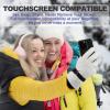 imageSki Gloves for Men Women Kids  Waterproof Touchscreen Snow Winter Gloves with Thermal Insulated Warm for Skiing Snowboarding and Cold WeatherWhite