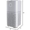 imageBISSELL Air180 Air Purifier For Home Bedroom HEPA Filter Filters Smoke Allergies Pet Dander Odor Dust Gray 34964Air180 Air Purifier