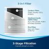 imageBISSELL Air180 Air Purifier For Home Bedroom HEPA Filter Filters Smoke Allergies Pet Dander Odor Dust Gray 34964Air180 Air Purifier