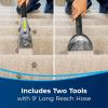imageBISSELL Big Green Professional Carpet Cleaner with XL DirtLifter PowerBrush 9inch Long Reach Hose 6inch Tough Stain Tool Includes BISSELL PRO MAX Formula with Stain Protect TechnologyBlackGreen