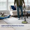 imageBissell PowerGlide Slim Corded Vacuum Powerful Pet Hair Pickup on Carpet ampamp Hard Floors Lightweight Swivel Steering 3in1 Capabilities with Dusting ampamp Crevice Tool XL Tank 3070 Black ampamp GreenBlack  Green