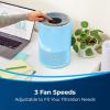 imageBissell myair Blue Purifier with High Efficiency and Carbon Filter for Small Room and Home Quiet Bedroom Air Cleaner for Allergies Pets Dust Dander Pollen Smoke Hair Odors Timer 2780PAir Purifier