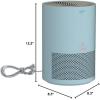 imageBissell myair Blue Purifier with High Efficiency and Carbon Filter for Small Room and Home Quiet Bedroom Air Cleaner for Allergies Pets Dust Dander Pollen Smoke Hair Odors Timer 2780PAir Purifier