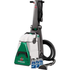imageBISSELL Big Green Professional Carpet Cleaner with XL DirtLifter PowerBrush 9inch Long Reach Hose 6inch Tough Stain Tool Includes BISSELL PRO MAX Formula with Stain Protect TechnologyGreen