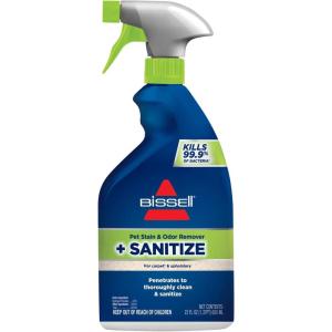imageBissell Pet Stain ampamp Odor Remover  Sanitize Formula 22 oz 2 Pack 1129922 Fl Oz Pack of 1