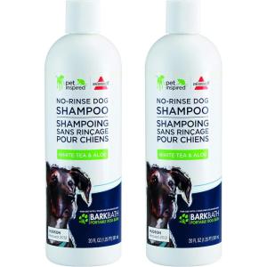 imageBissell White Tea ampamp Aloe NoRinse Dog Shampoo for BARKBATH 2Pack  27971White Tea  Aloe