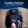imageBissell ICONPet Turbo Vacuum with Powerful Turbo Boost Suction Tangle Free Brush Roll ampamp Parking Break LED Crevice  Dusting Brush Tool LED Motorized TurboBrush Tool Plus a Wall MountTitanium and Black With Electric Blue Accents