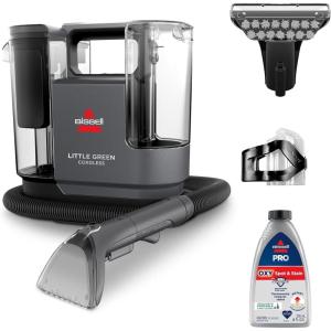 imageBISSELL Little Green Cordless Portable Deep Cleaner with 25V LithiumIon Battery 3682
