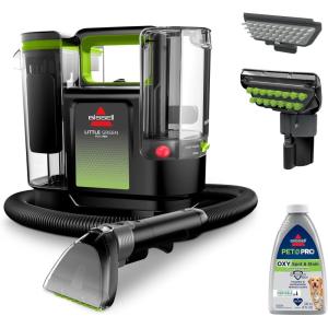 imageBISSELL Little Green Max Pet SmartMix Portable Carpet and Upholstery Deep Cleaner CarAuto Detailer with SmartMix Technology SelfCleaning Tough Stain Tool and Pet Hair Removal Tool 38572