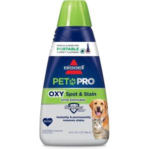 imageBissell Little Green PETPROOXY Formula for Portable Carpet Cleaners 60 oz 2034FOxy Spot  Stain Urine Eliminator  32 oz