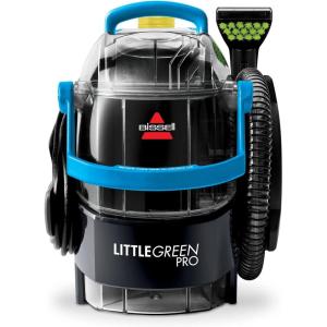 imageBissell Little Green Pro Portable Carpet ampamp Upholstery Cleaner and CarAuto Detailer with Deep Stain Tool 3quot Tough Stain Tool Plus Two 8 oz TrialSize Formulas 3194BlackBlue