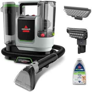 imageBISSELL Little Green ProHeat SmartMix Portable Deep Cleaner SelfCleaning Tough Stain Tool and Specialized Pet Hair Removal Tool Included 3935Little Green ProHeat SmartMix