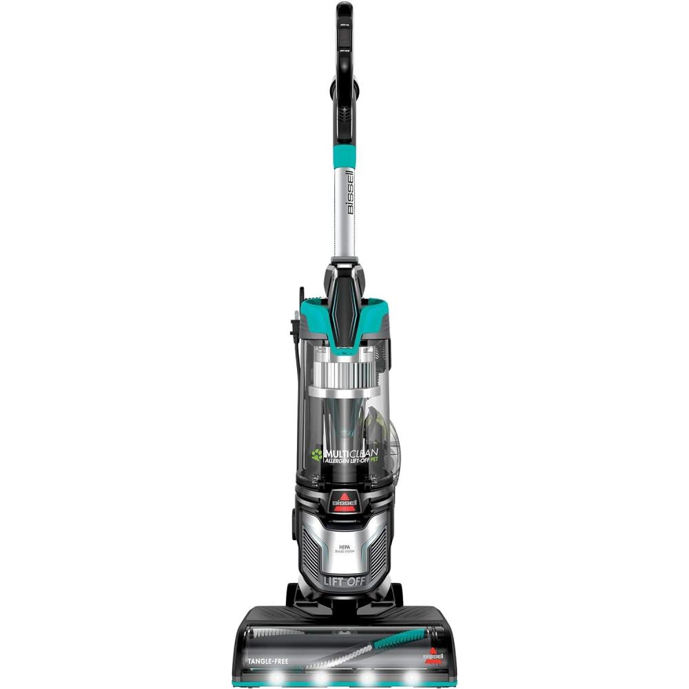 imageBissell MultiClean Allergen Rewind Pet Vacuum with HEPA Filter Sealed System Automatic Cord Rewind TangleFree Brush Roll ampamp LED Headlights 3402MulitClean LiftOff