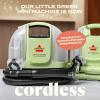 imageBISSELL Little Green Mini Cordless Portable Carpet and Upholstery Deep Cleaner CarAuto Detailer with HydroRinse SelfCleaning Tool and 4quot Tough Stain Tool Limited Edition Color Lake 4015LTea