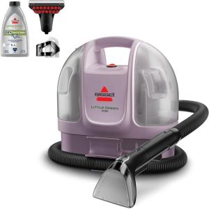 imageBISSELL Little Green Mini Portable Carpet and Upholstery Deep Cleaner CarAuto Detailer with HydroRinse SelfCleaning Tool and 4quot Tough Stain Tool Limited Edition Color Lake 4075FLimited Edition Dusk