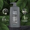 imageDOVE MEN  CARE Shampoo Charcoal  Clay 3 Count For HealthyLooking Hair Naturally Derived Plant Based Cleansers 254 oz