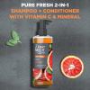 imageDove MenCare 2in1 Shampoo  Conditioner Pure Fresh Orange ampamp Sage for Strong HealthyLooking Hair with Vitamin C ampamp Mineral Complex 175 oz