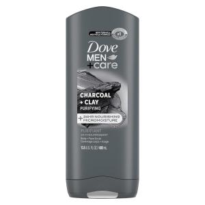 imageDOVE MEN  CARE Purifying Charcoal  Clay Body and Face Wash with 24Hour Nourishing Micromoisture Technology Body Wash for Men 135 oz