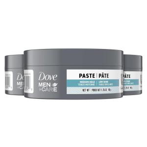 imageDOVE MEN  CARE Styling Aid Hair Product for a Medium Hold Sculpting Hair Paste for a Textured Look With A Matte Finish 175 Ounce Pack of 3Hair Styling Agent
